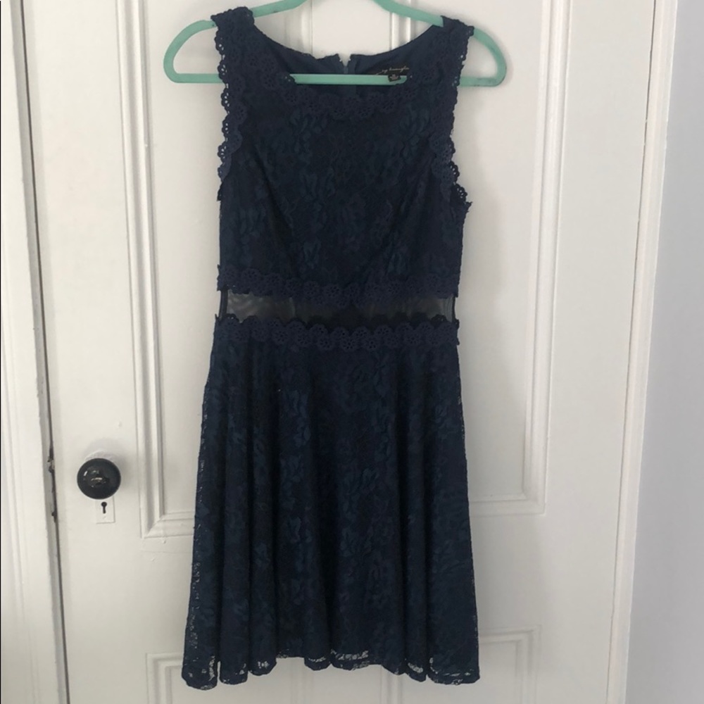 Navy Blue Short Dress